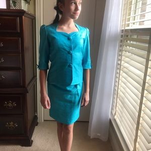 Pure silk pageant Interview Suit